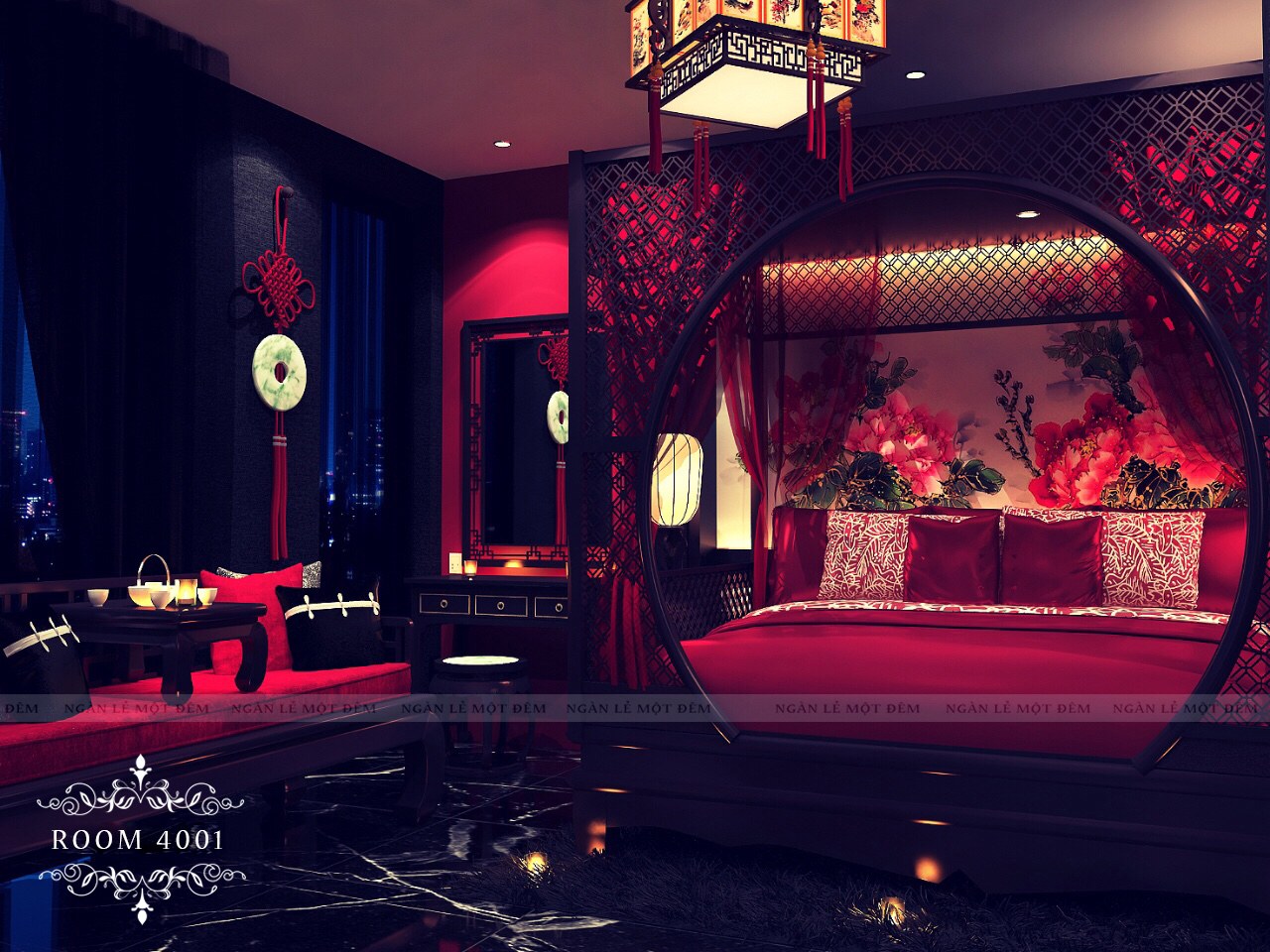 Phòng Bồn tắm đôi tại Ngàn Lẻ Một Đêm Chi Nhánh 2